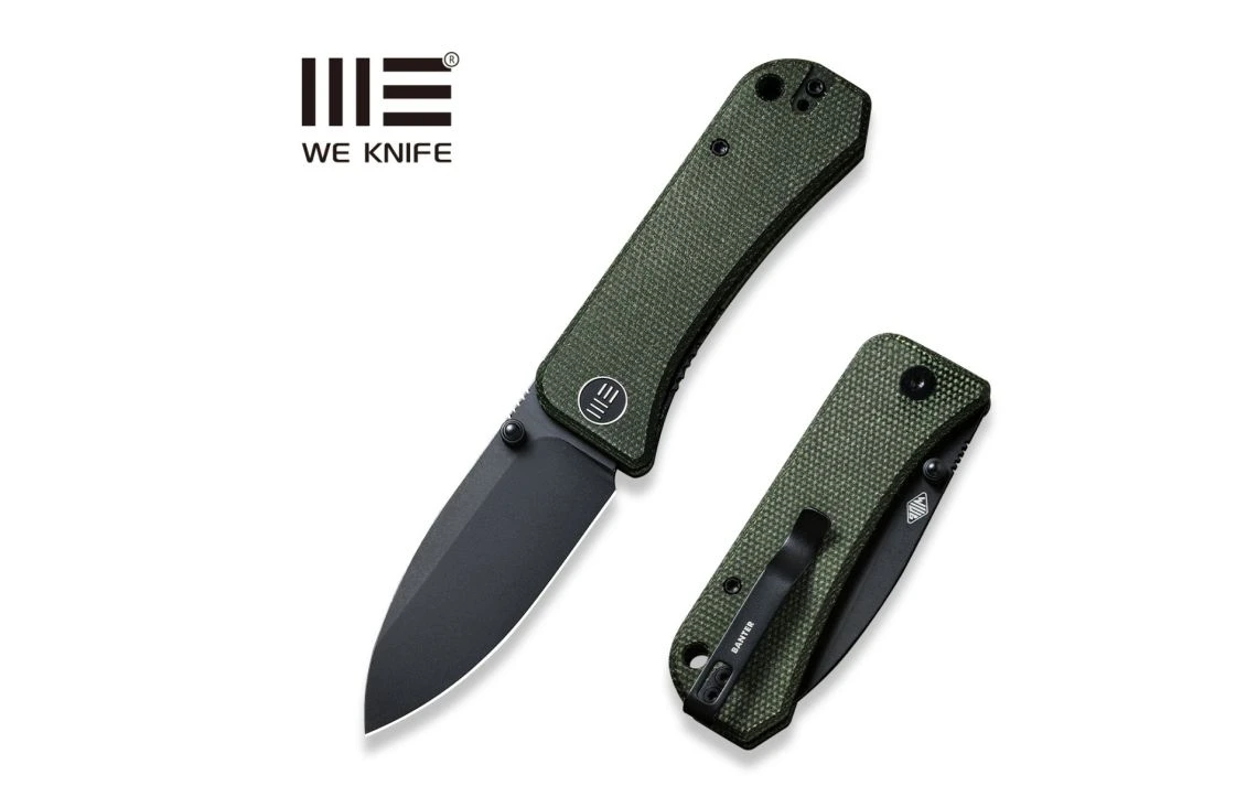 WE Knife 2004J Banter Thumb Stud Knife Micarta Handle 2.9" - Image 6