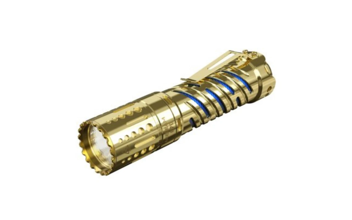 AceBeam E70-BR Compact 4600 Lumen Brass EDC Torch