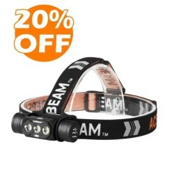AceBeam H50 Lightweight 2000 Lumen Rechargeable LED Headlamp