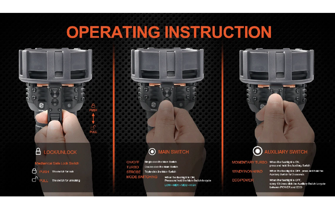 AceBeam X75 Super Powerful 80,000 Lumen Rechargeable LED Search Light - Image 5