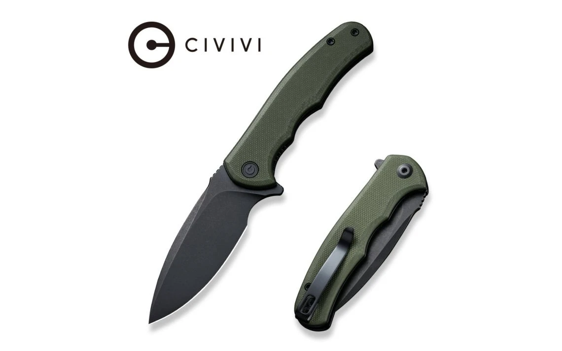 CIVIVI C18026C-1 Mini Praxis Flipper Knife OD Green G10 Handle 2.98" - Image 5