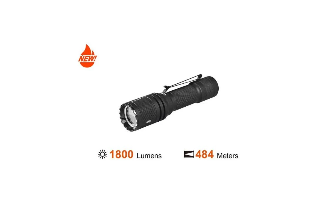 Acebeam Defender P16 Dual Switch 1800 Lumen Tactical Torch - Image 2