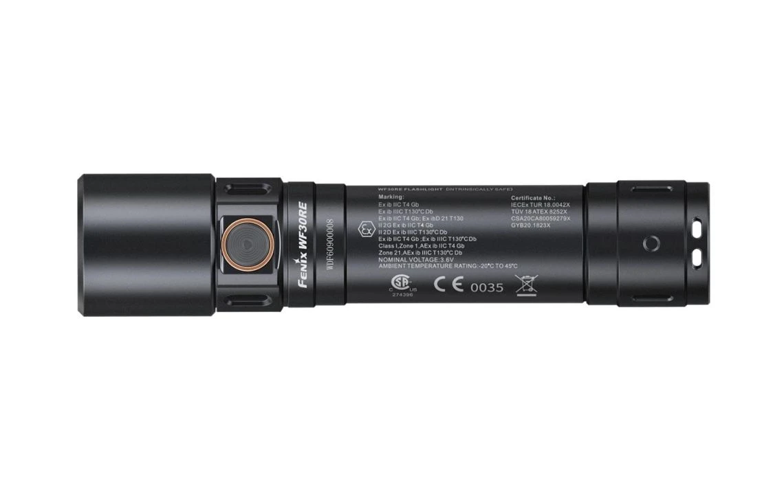 Fenix WF30RE Intrinsically Safe 280 Lumen Rechargeable LED Torch 4 Fenix WF30RE Intrinsically Safe 280 Lumen Rechargeable LED Torch - Image 2