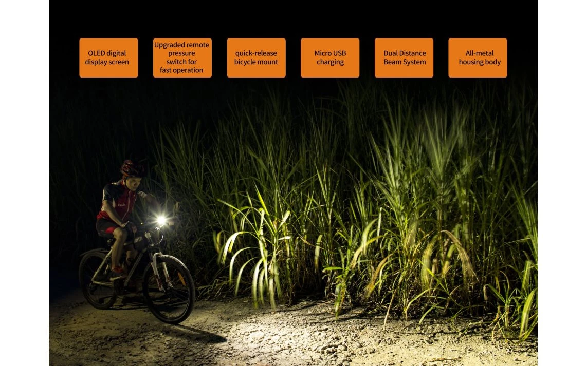 Fenix BC30R 1800 Lumen Rechargeable LED Bike Light - Image 15