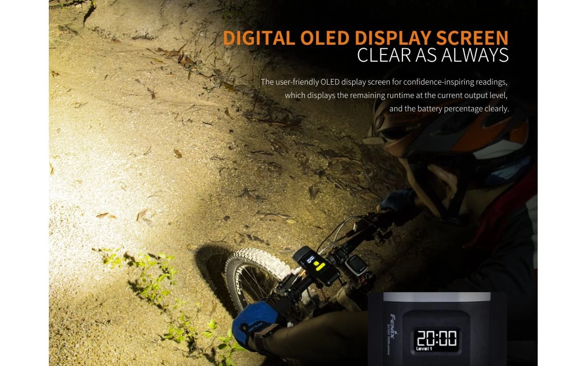 Fenix BC30R 1800 Lumen Rechargeable LED Bike Light - Image 16