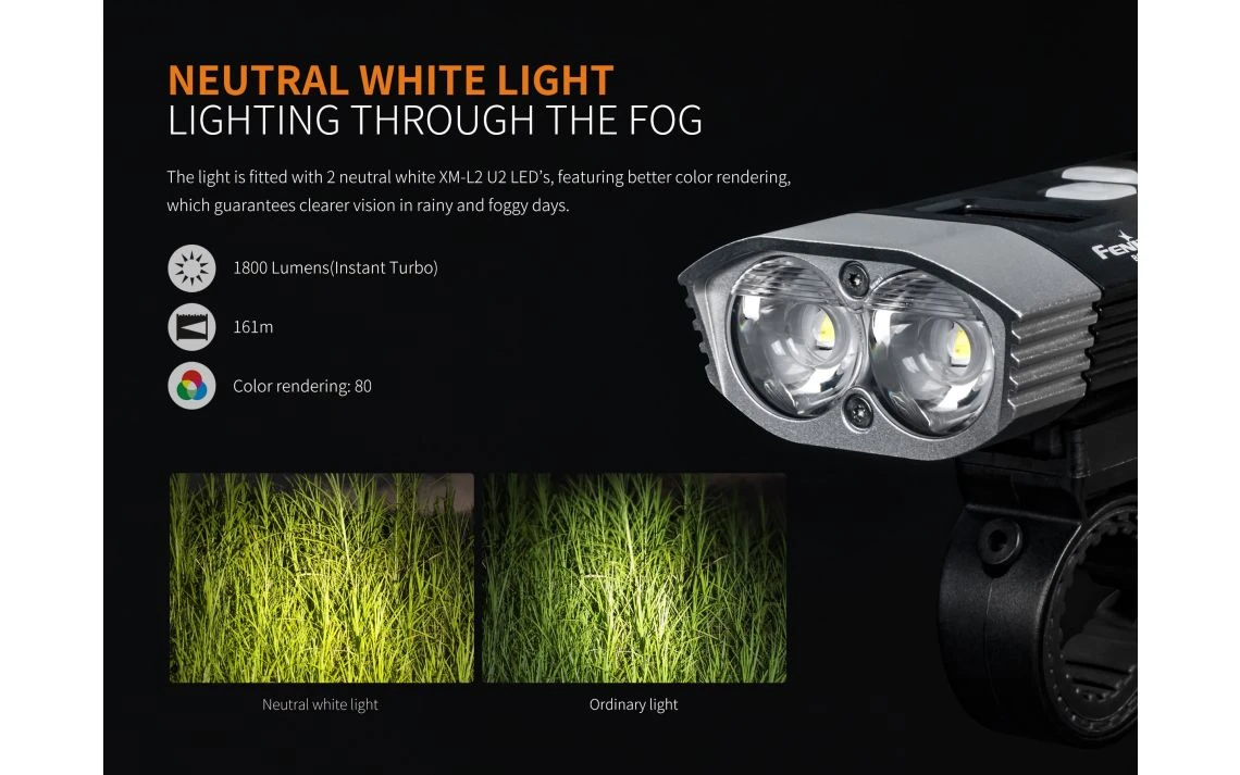 Fenix BC30R 1800 Lumen Rechargeable LED Bike Light - Image 11