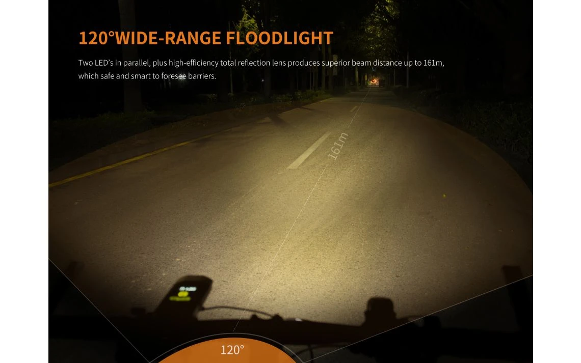 Fenix BC30R 1800 Lumen Rechargeable LED Bike Light - Image 9