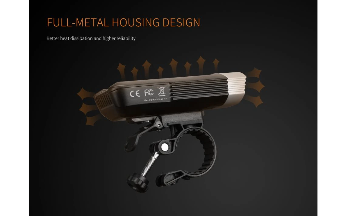 Fenix BC30R 1800 Lumen Rechargeable LED Bike Light - Image 5