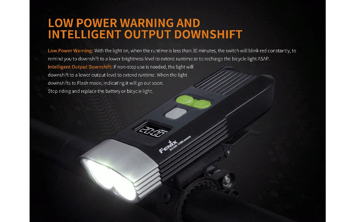 Fenix BC30R 1800 Lumen Rechargeable LED Bike Light - Image 7