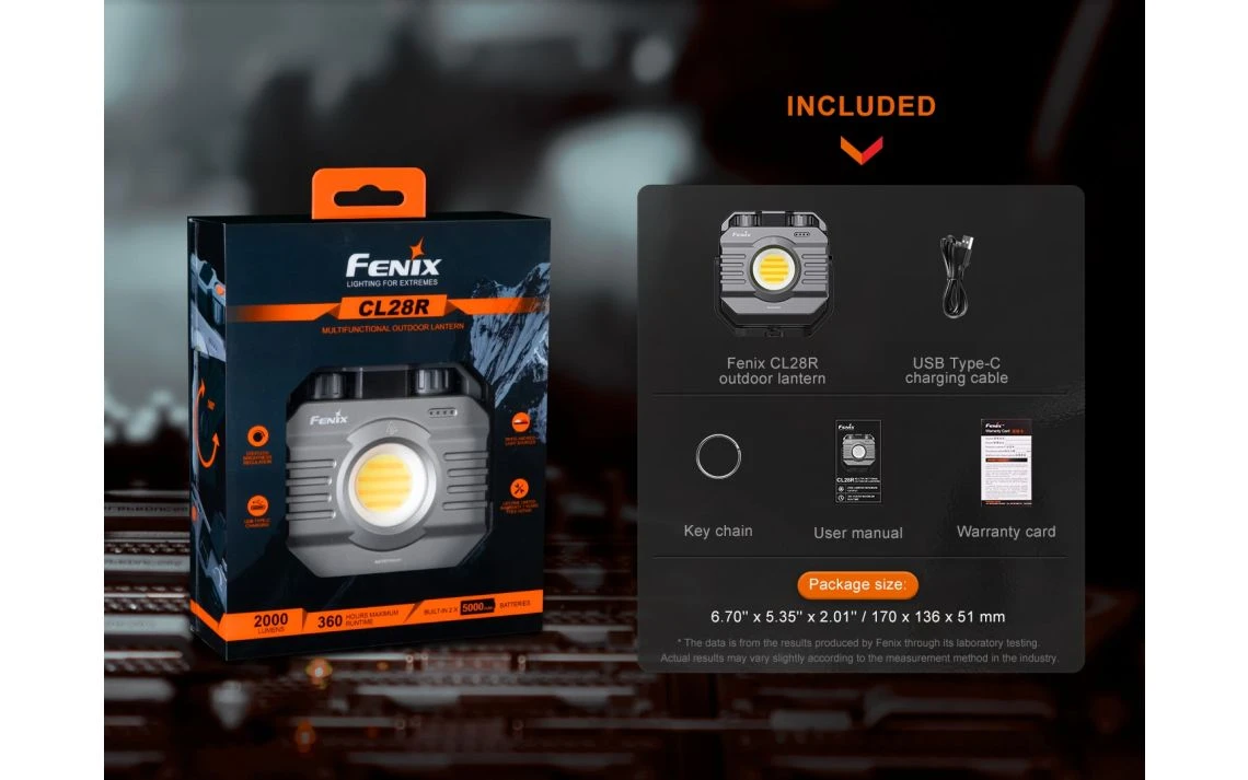 Fenix CL28R Multi-functional 2000 Lumen Dual Output Outdoor Lantern - Image 16