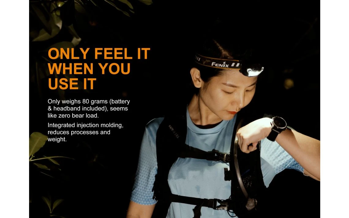 Fenix HL18R Lightweight 400 Lumen USB Rechargeable LED Headlamp 4 Fenix HL18R Lightweight 400 Lumen USB Rechargeable LED Headlamp - Image 2