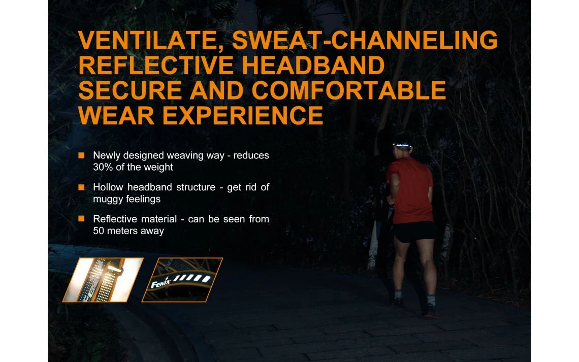 Fenix HL18R Lightweight 400 Lumen USB Rechargeable LED Headlamp 10 Fenix HL18R Lightweight 400 Lumen USB Rechargeable LED Headlamp - Image 8