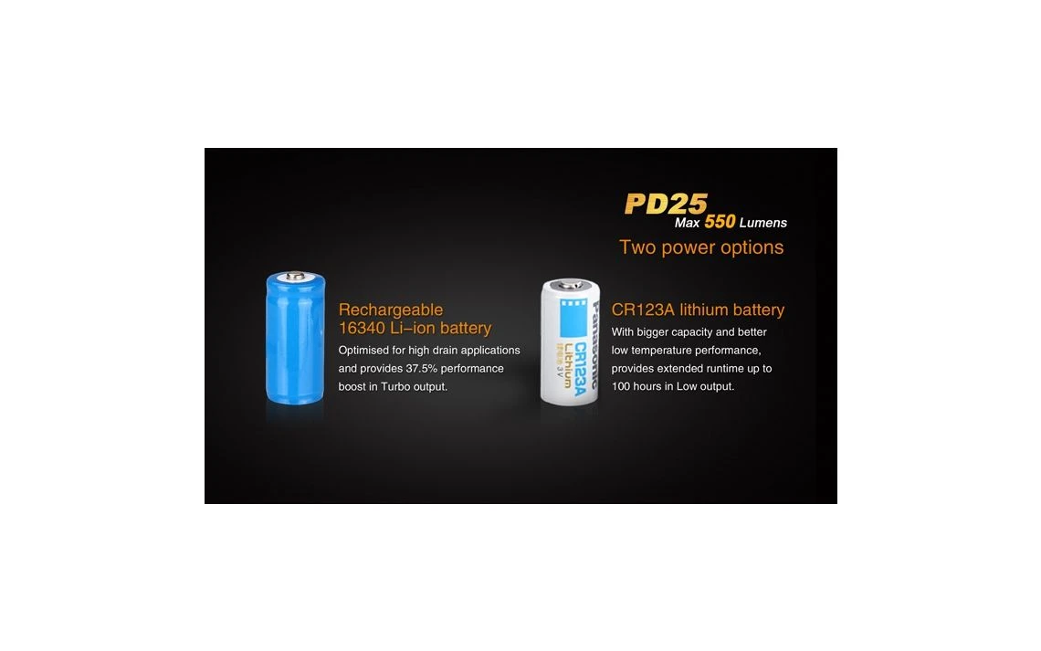 Fenix PD25 Mini 550 Lumen Tactical LED Torch - Image 9