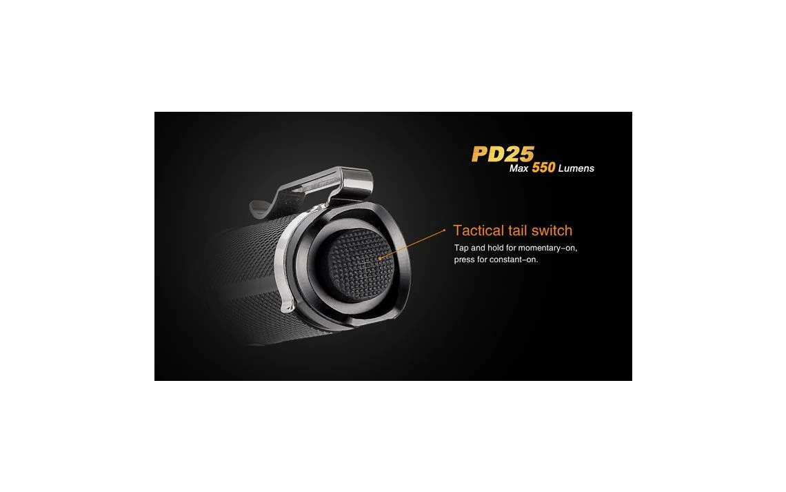 Fenix PD25 Mini 550 Lumen Tactical LED Torch - Image 13