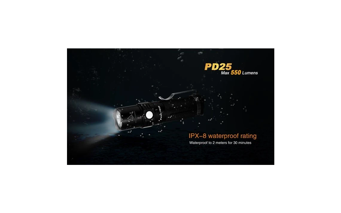 Fenix PD25 Mini 550 Lumen Tactical LED Torch - Image 16