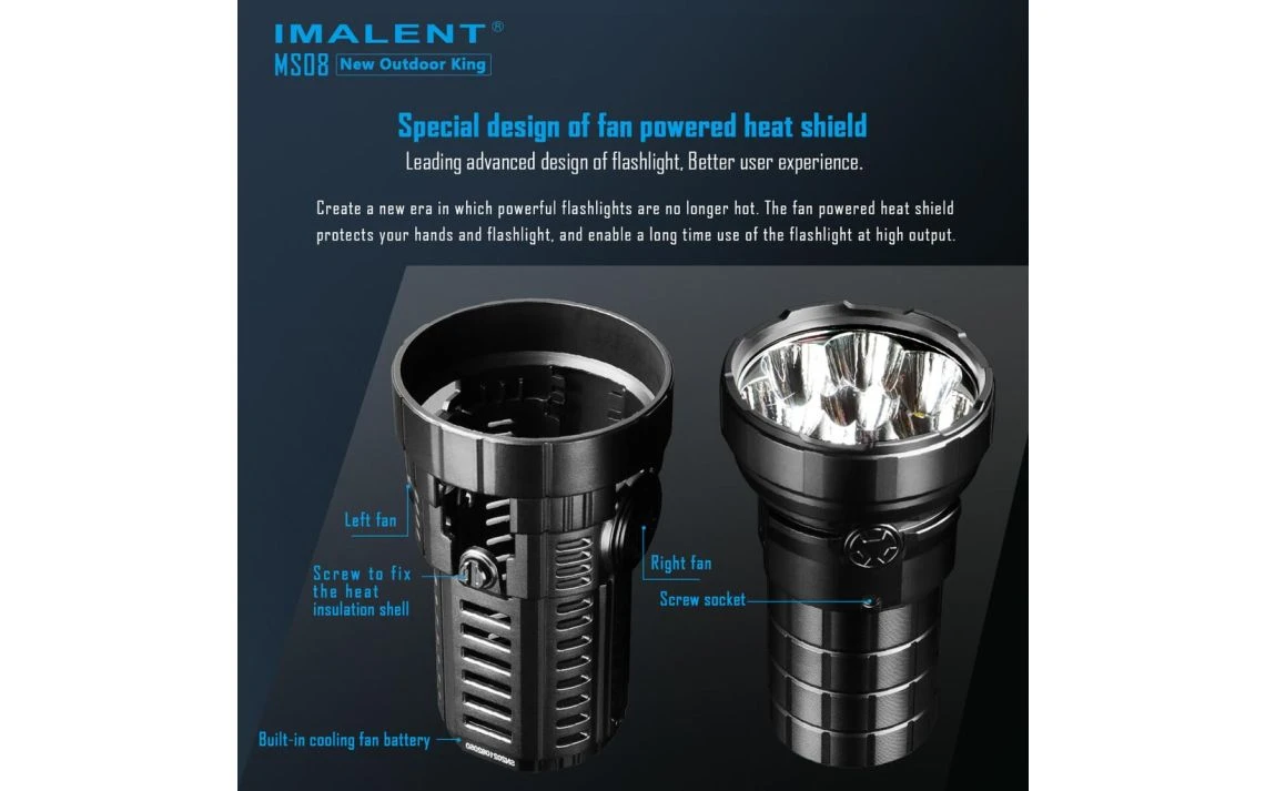 Imalent MS08 Powerful 34000 Lumen 738m Rechargeable Search Light - Image 12
