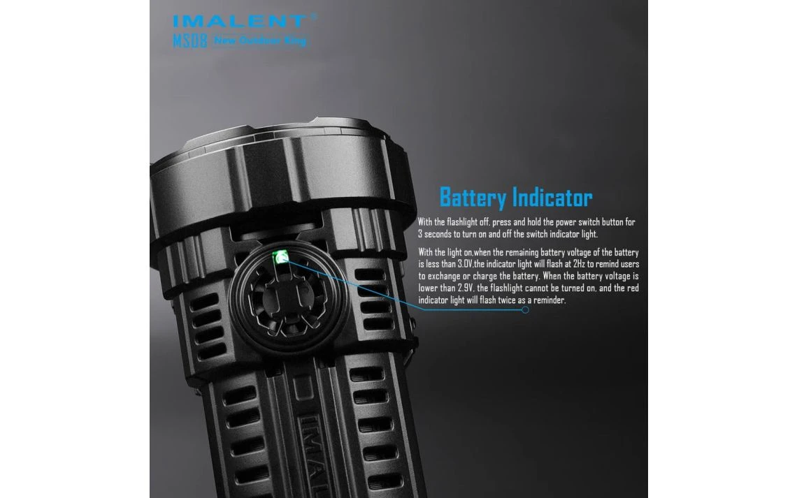 Imalent MS08 Powerful 34000 Lumen 738m Rechargeable Search Light - Image 9