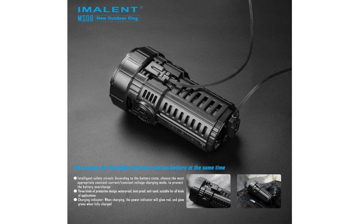 Imalent MS08 Powerful 34000 Lumen 738m Rechargeable Search Light - Image 5