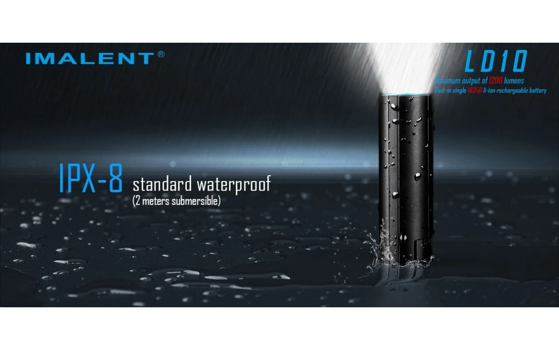 Imalent LD10 Mini 1200 Lumen Rechargeable LED Torch 13 Imalent LD10 Mini 1200 Lumen Rechargeable LED Torch - Image 11