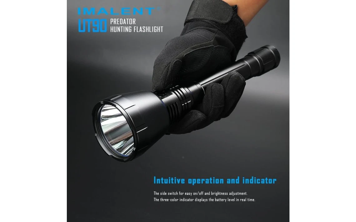 Imalent UT90 Powerful 4800 Lumen 1308m Long Range Rechargeable Hunting Torch & Kit - Image 9