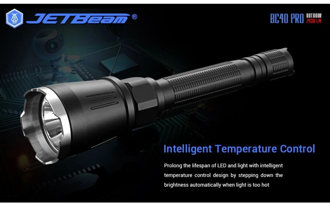 JETBeam BC40 Pro Powerful 2930 Lumen LED Torch 8 JETBeam BC40 Pro Powerful 2930 Lumen LED Torch - Image 6