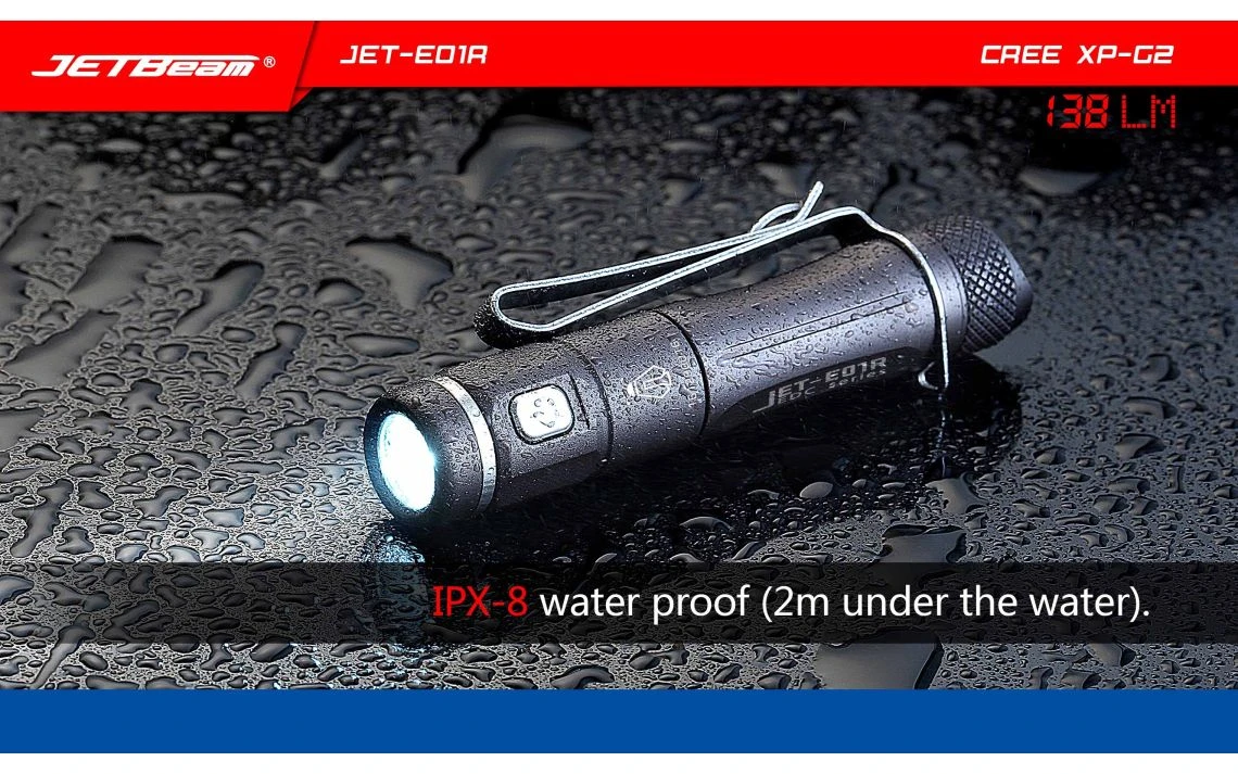JETBeam JET-E01R Mini 138 Lumen AAA Rechargeable EDC Torch - Image 14