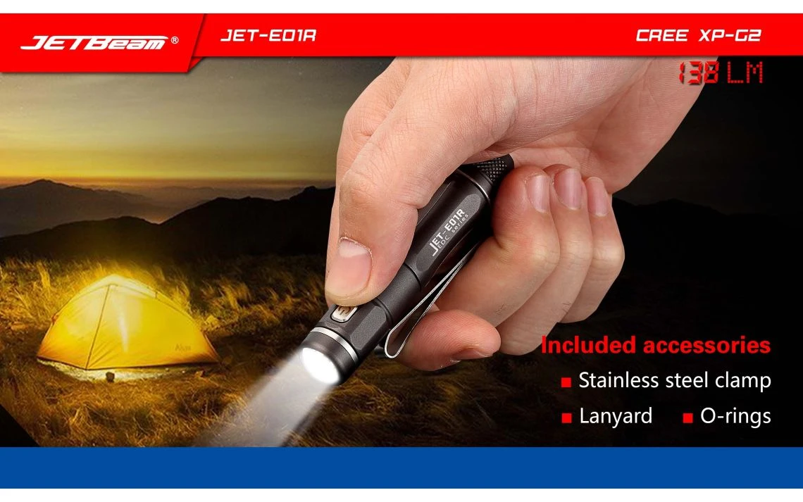 JETBeam JET-E01R Mini 138 Lumen AAA Rechargeable EDC Torch - Image 10