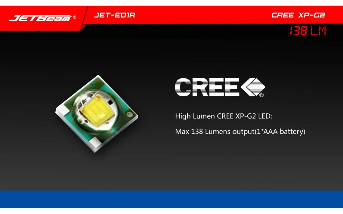 JETBeam JET-E01R Mini 138 Lumen AAA Rechargeable EDC Torch - Image 6