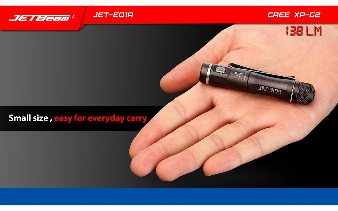 JETBeam JET-E01R Mini 138 Lumen AAA Rechargeable EDC Torch - Image 20