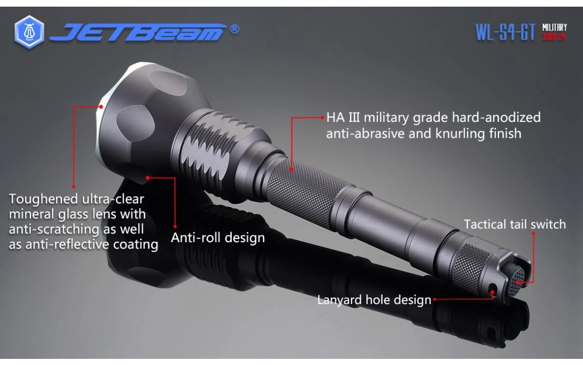 JETBeam WL-S4-GT Powerful 2930 Lumen 400m LED Torch - Image 17