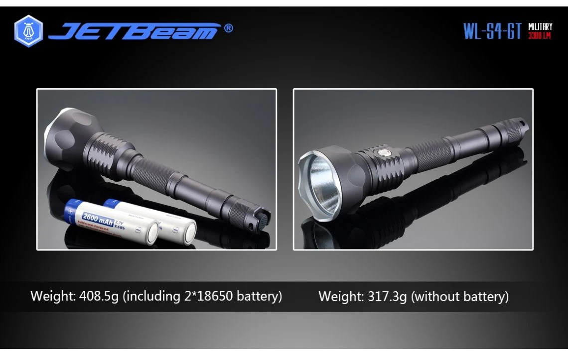 JETBeam WL-S4-GT Powerful 2930 Lumen 400m LED Torch - Image 18