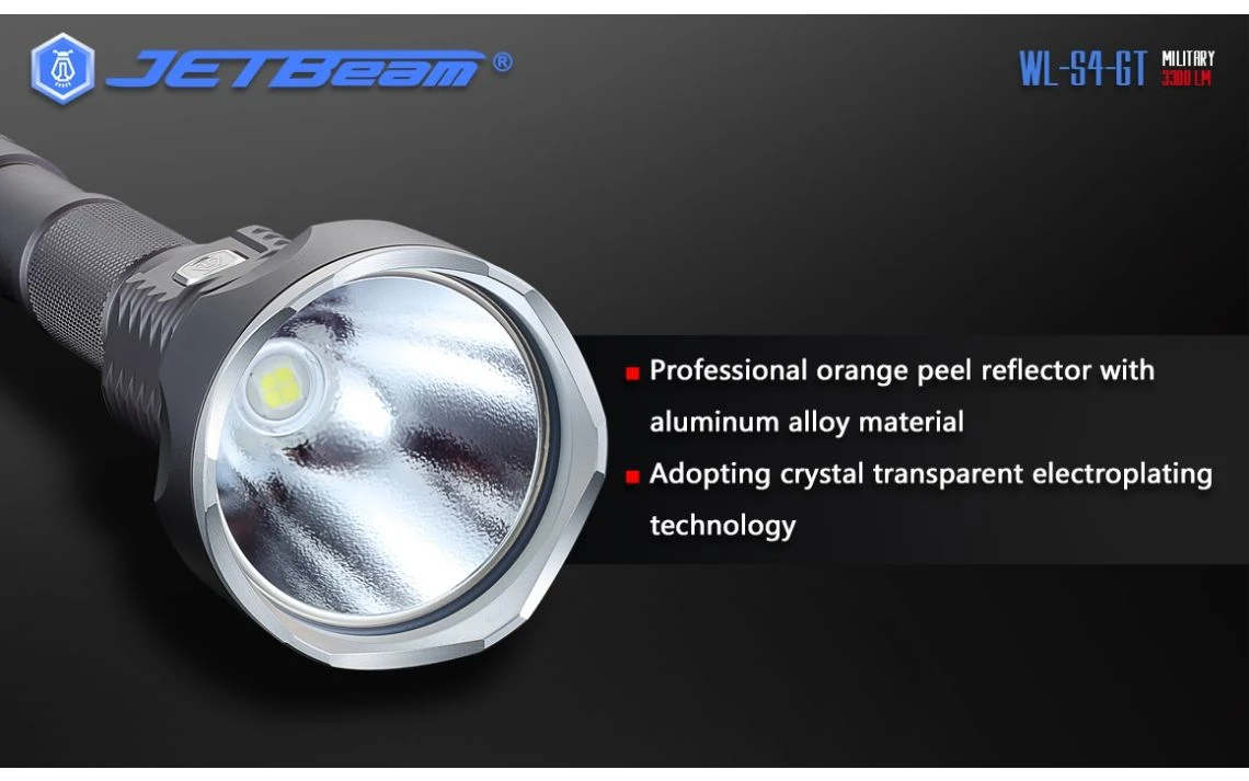 JETBeam WL-S4-GT Powerful 2930 Lumen 400m LED Torch - Image 8