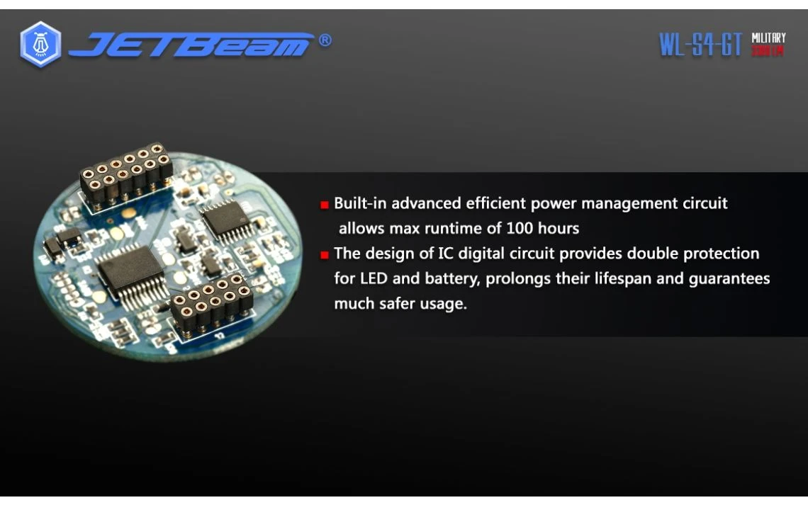 JETBeam WL-S4-GT Powerful 2930 Lumen 400m LED Torch - Image 9