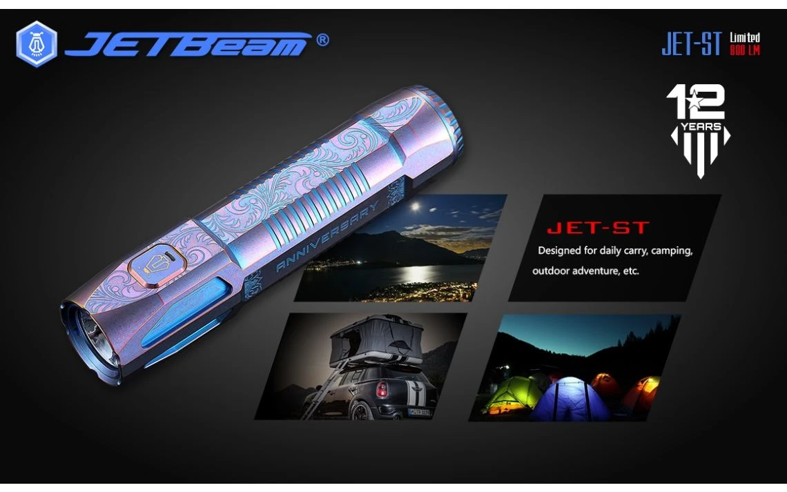 JETBeam JET-ST Special Edition 800 Lumen Titanium LED Torch - Image 13