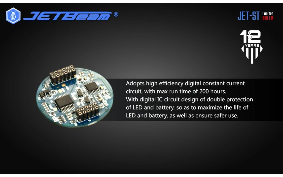 JETBeam JET-ST Special Edition 800 Lumen Titanium LED Torch - Image 10