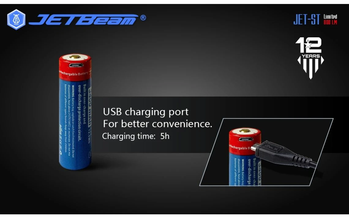 JETBeam JET-ST Special Edition 800 Lumen Titanium LED Torch - Image 19