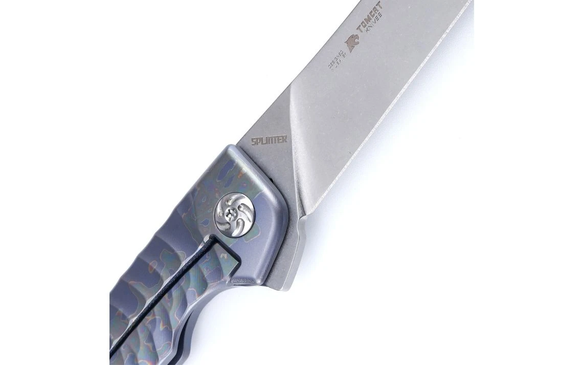 Kizer Ki3457A2 Splinter Frame Lock Titanium Blue 3.375" - Image 3