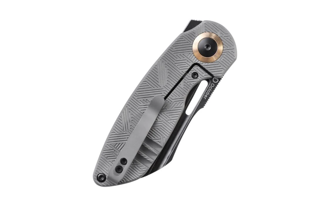 Kizer Ki3569A2 October 20CV Blade Grey Titanium Handle 2.93" - Image 6