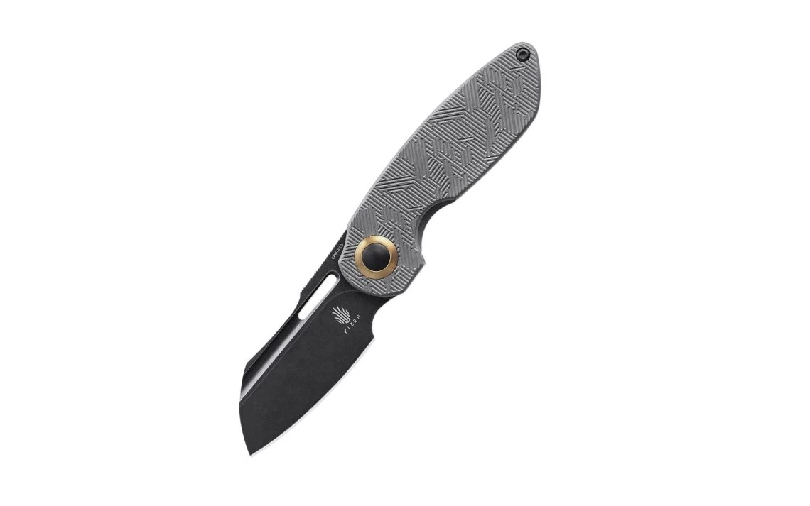 Kizer Ki3569A2 October 20CV Blade Grey Titanium Handle 2.93"