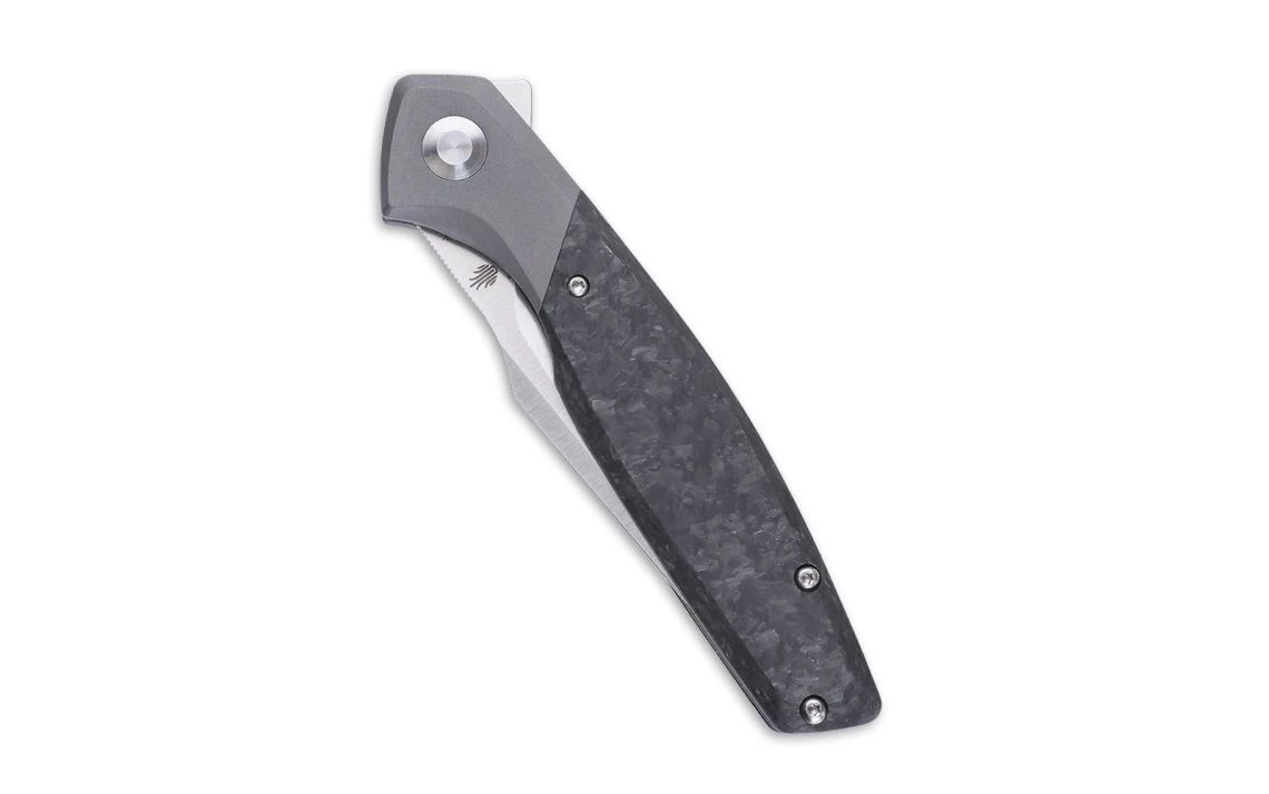 Kizer Ki4572A1Grazioso Frame Lock Knife Black Titanium & Carbon Fiber 3.35" 2022 New 9 Kizer Ki4572A1Grazioso Frame Lock Knife Black Titanium & Carbon Fiber 3.35" 2022 New - Image 7