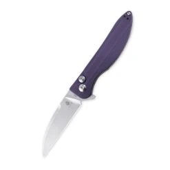 Kizer V3566N1 Swaggs Swayback Button Lock Knife Purple G-10 2.99" SW