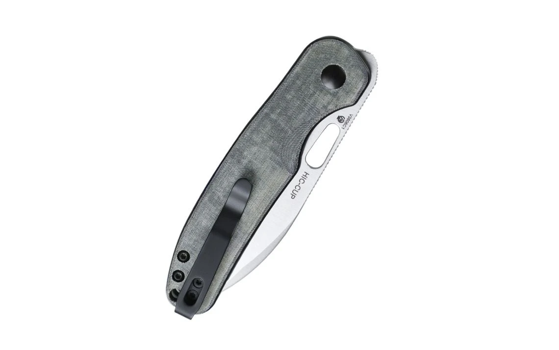 Kizer V3606C1 Azo HIC-CUP Button Lock Knife Green Micarta 3.15" Satin 5 Kizer V3606C1 Azo HIC-CUP Button Lock Knife Green Micarta 3.15" Satin - Image 3