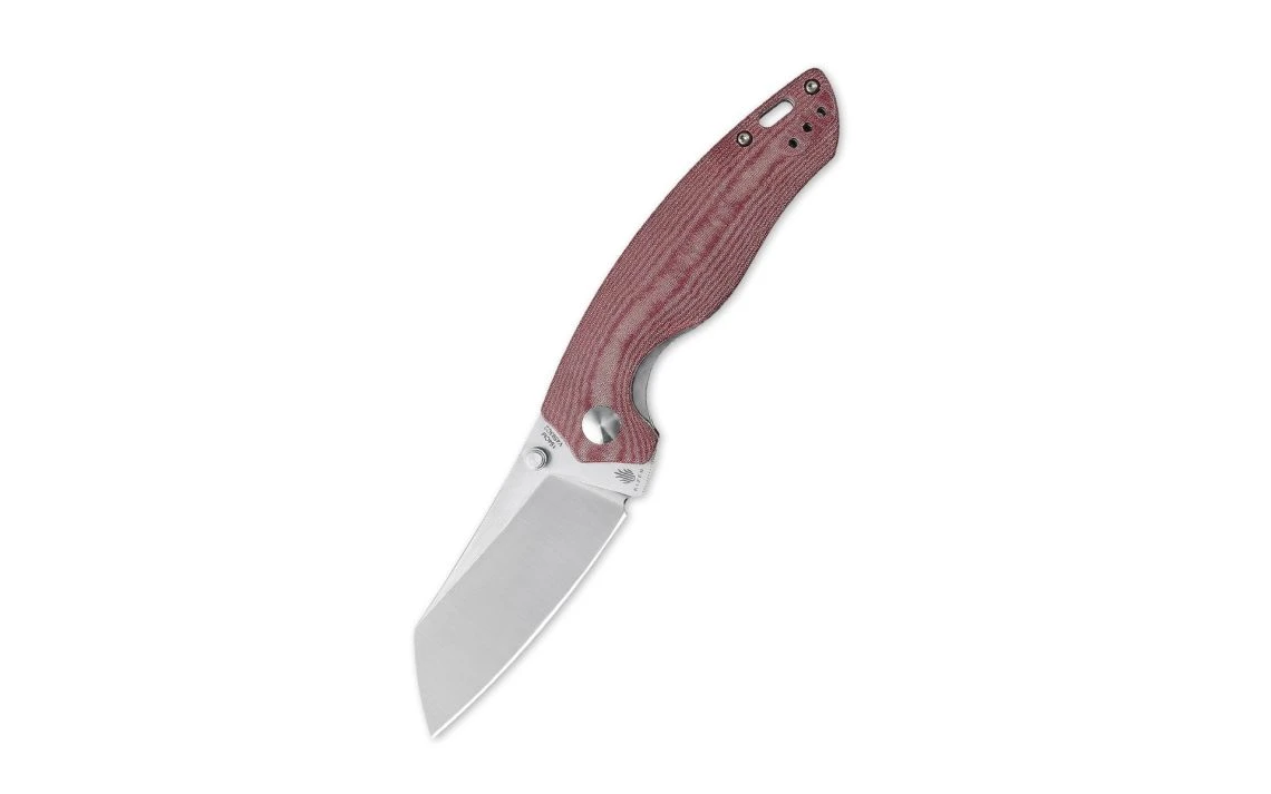 Kizer V4593C2 Azo Towser K Liner Lock Knife Red Micarta 3.39"