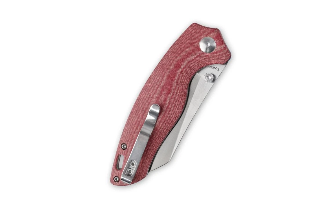 Kizer V4593C2 Azo Towser K Liner Lock Knife Red Micarta 3.39" - Image 5
