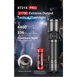Klarus XT21X Pro Tactical 4400 Lumen 336m Rechargeable Torch -Nitecore shop klarus xt21x pro 5