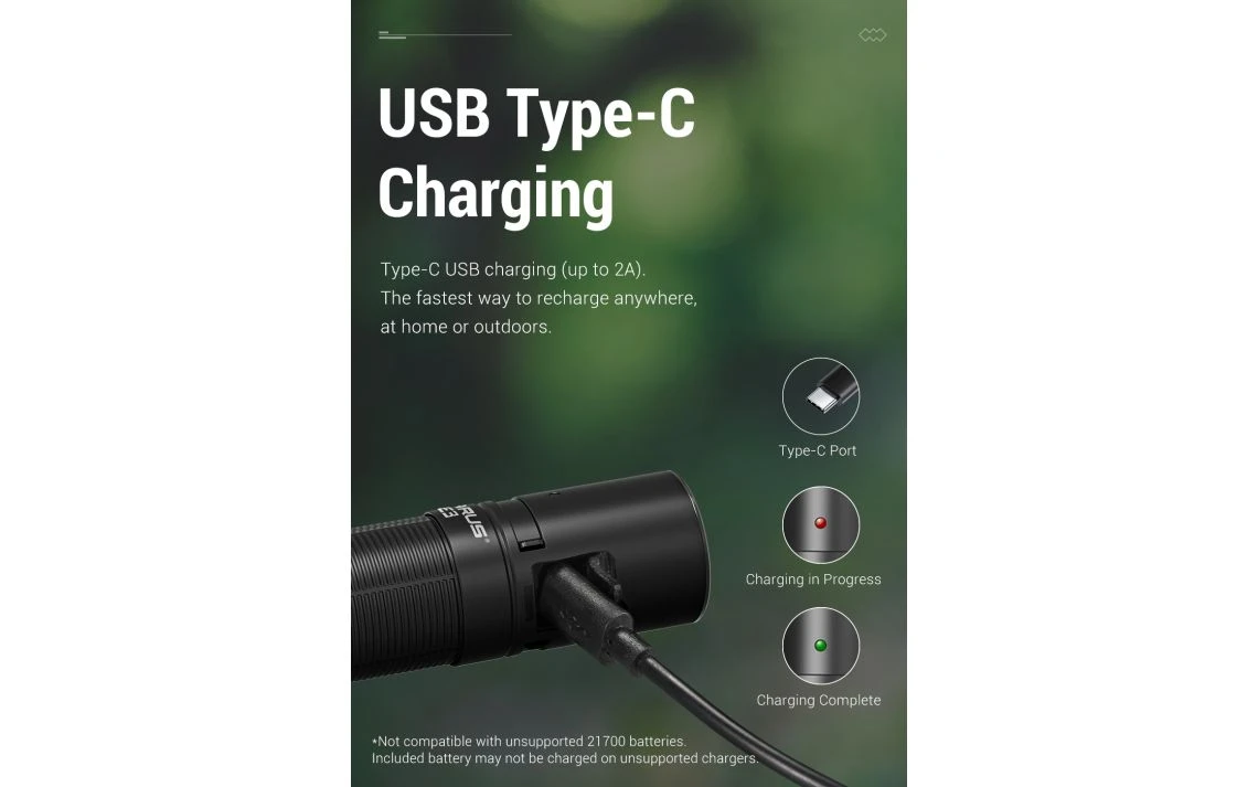 Klarus E3 Compact 2200 Lumen USB-C Rechargeable EDC Torch - Image 9