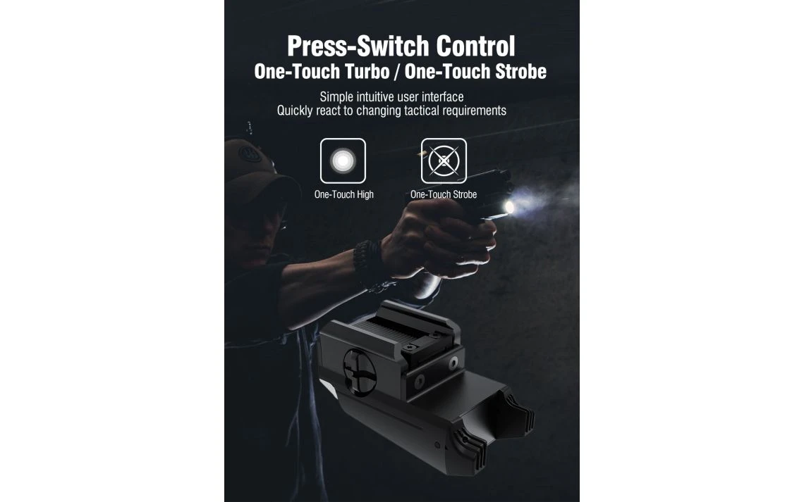 Klarus GL1 Ultra Compact 600 Lumen Rechargeable Pistol Light - Image 12