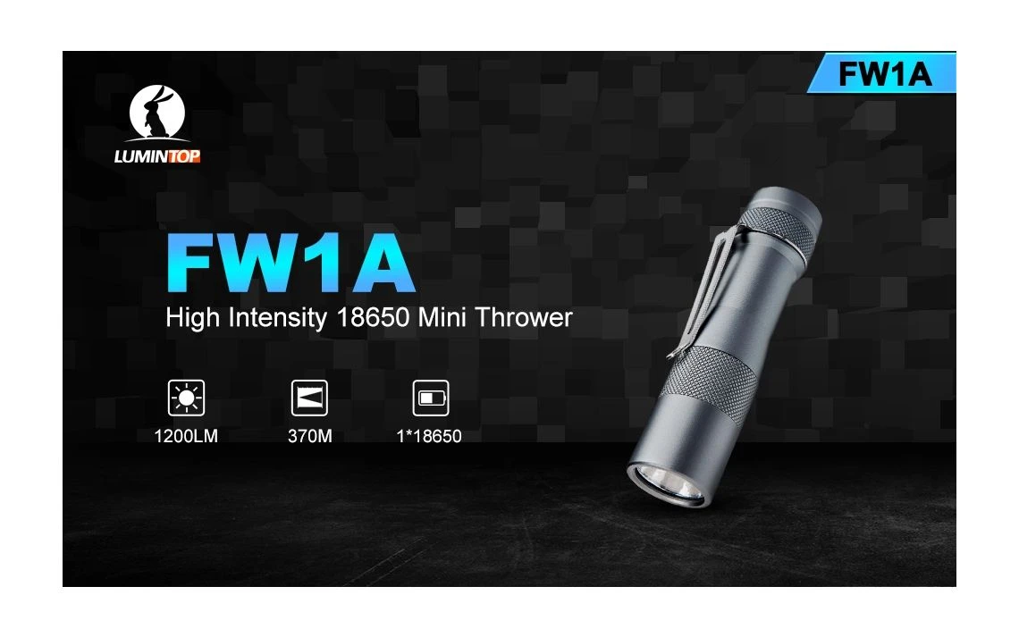 Lumintop FW1A Compact 1200 Lumen 370m Throw LED Torch - Image 5