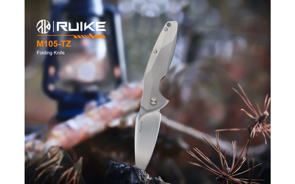 Ruike M105-TZ Folding Gray Titanium Handle - Image 5