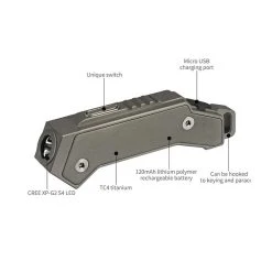 MecArmy FL02 Compact 360 Lumen Rechargeable Titanium Keychain Light 18 MecArmy FL02 Compact 360 Lumen Rechargeable Titanium Keychain Light -Nitecore shop mecarmy fl02 6